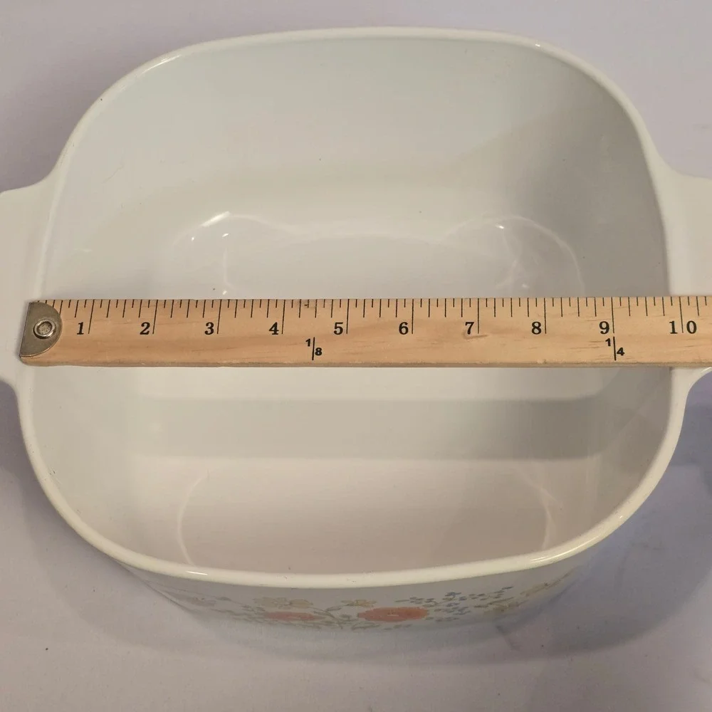 Corning Ware A-5-B 5 Quart‎ Wildflower Casserole Dish with Lid Vintage Pyroceram